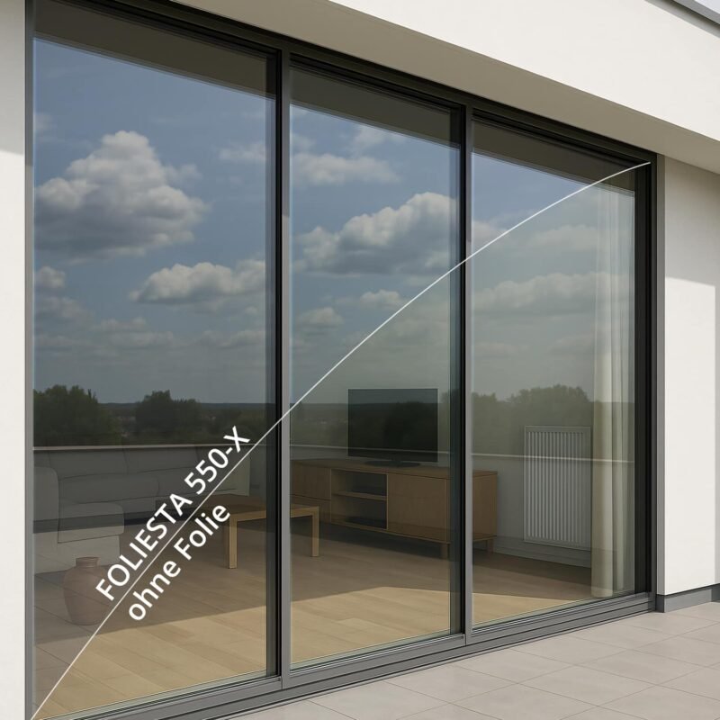 Sonnenschutzfolie FOLIESTA 550-X silber hell – Bild 2