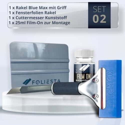 Werkzeugset für Fensterfolien